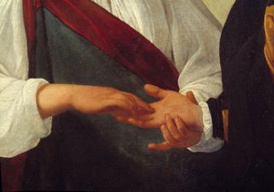 Die Wahrsagerin (Detail) von Michelangelo Merisi da Caravaggio