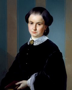 Porträt einer Dame mit Buch