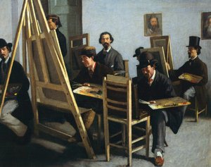 Malschule, ca. 1865 von Michele Cammarano
