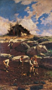 Arbeiter auf dem Land von Michele Cammarano