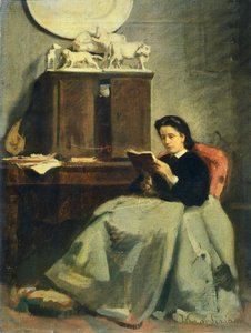 Frau liest von Michele Gordigiani