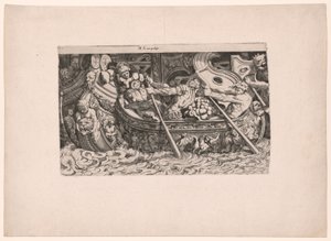 Eine Seeschlacht von Michele Lucchese