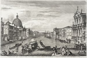 Der Große Kanal zwischen San Simone Piccolo und Santa Chiara, ca. 1740-41