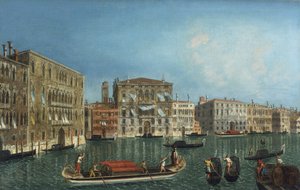 Der Canal Grande mit Palazzo Foscari und Palazzo Balbi von Michele Marieschi