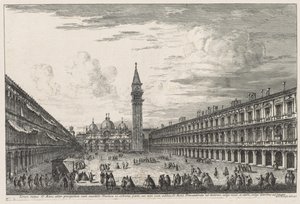 Ansichten von Venedig: Piazza S. Marco von Michele Marieschi