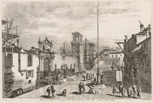 Ansichten von Venedig: Die Tore des Arsenals von Michele Marieschi