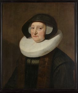 Porträt von Maria Petitpas (?-1640) von Michiel Jansz van Mierevelt (workshop of)