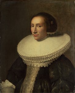 Porträt einer Dame mit Halskrause von Michiel van Miereveld