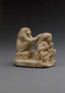 Gruppe von zwei Frauen und einem Kind, ca. 1981–1500 v. Chr.