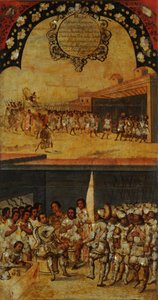 Die Eroberung von Mexiko, Tafel XV von Miguel Gonzales