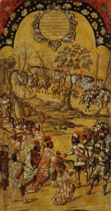 Die Eroberung Mexikos, Tafel VIII, ca. 1696-1715 von Miguel Gonzalez