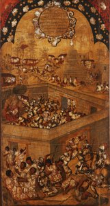 Die Eroberung Mexikos, Tafel VII, ca. 1696-1715 von Miguel Gonzalez