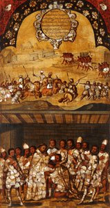 Die Eroberung Mexikos, Tafel XIX, ca. 1696-1715 von Miguel Gonzalez