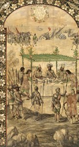 Befiehlt die Zerstörung der Schiffe und trifft die Botschafter von Montezuma im Jahr 1520 - Die Eroberung Mexikos durch Hernan Cortes