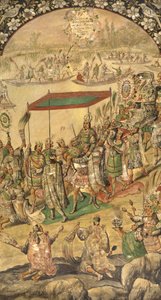 Die Begrüßung von Montezuma von Miguel and Juan Gonzalez