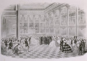 Ball im Saal der russischen Adelsversammlung anlässlich der Krönung von Kaiser Al von Mihaly von Zichy