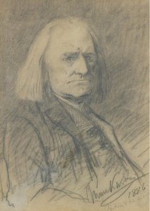 Porträt von Franz Liszt 1811-1886, 1886 von Mihály Munkácsy