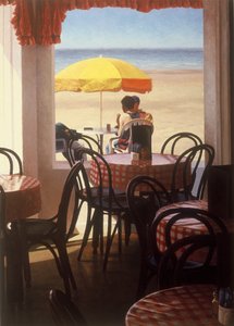 Alle draußen im Café 2