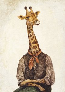 Giraffe mit menschlichem Körper
