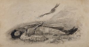 Illustration zum Gedicht Ismail-Bey von M. Lermontov, 1889-1891