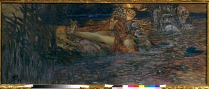 Die Trennung des Meerkönigs und der Prinzessin Volkhova. Szene aus der Oper "Sadko" von Nikolai Rimski-Korsakow