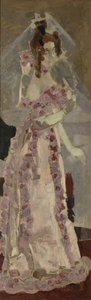 Porträt von Nadezhda Zabela-Vrubel am Flügel von Mikhail Aleksandrovich Vrubel