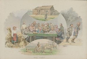 Steuereintreibung, 1862 von Mikhail Stepanovich Znamensky