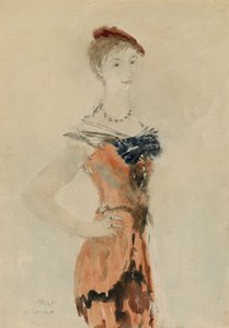 Dame mit rotem Barett, 1935
