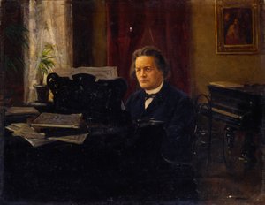 Porträt des Komponisten Anton Rubinstein, spätes 19. Jahrhundert