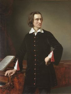 Porträt von Franz Liszt von Miklós Barabás