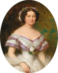 Porträt der Gräfin Maria Gabriella Josepha Anna Szápáry, geborene Atzél de Borosjenő von Miklós Barabás