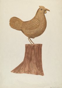Kleine Holzhenne von Mildred E. Bent