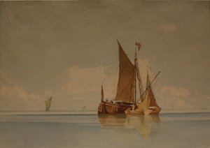 Eine Ruhe, Datum unbekannt (Aquarell und Bleistift auf Papier) von Miles Edmund Cotman