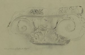 Kapitell der Säule im Theater von Azani