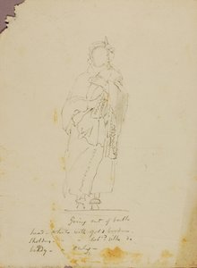 Figurenstudie (Bad verlassen) von Miner Kilbourne Kellogg