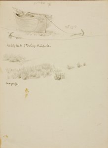 Fischerboot/Seegras, St. Valery von Miner Kilbourne Kellogg