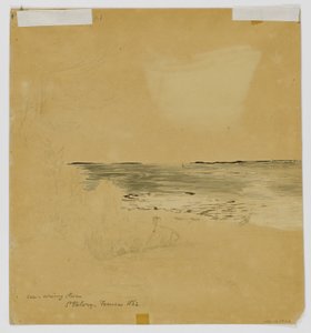Meer, aufziehender Sturm, St. Valery