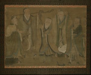 Fünf Weise, 15.-frühes 16. Jahrhundert von Ming Dynasty Chinese School