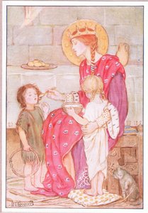 Einer nach dem anderen fütterte sie jedes kleine Waisenkind mit ihrem eigenen goldenen Löffel von Minnie Didbin Spooner