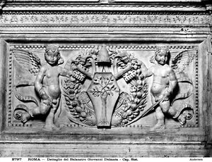 Detail der Transenna der Sixtinischen Kapelle, ca. 1484