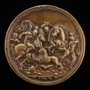 Eine Löwenjagd, spätes 15. - frühes 16. Jahrhundert von Moderno