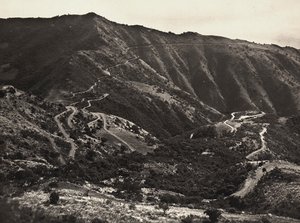 Die Straße auf den Massaua-Asmara-Hügeln, 09/05/1936 von Modestino Baldinetti