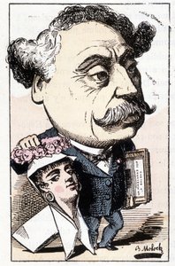 Karikatur von Alexandre Dumas Fils, von Moloch von Moloch