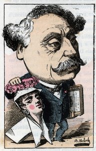 Porträt von Alexandre Dumas Jr. (1824-1895), französischer Schriftsteller von Moloch