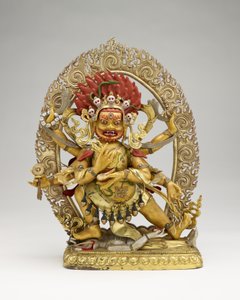 Sechsarmiger Mahakala, zweite Hälfte des 18. Jahrhunderts von Mongolian School