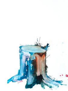 Blaue Triebe