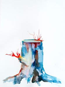 Rote Triebe von Monica Perez Vega