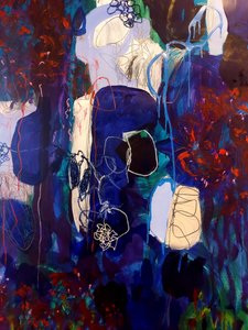 Dynamische Blau Rote Abstraktion