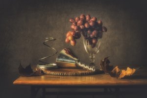 Herbsttrauben-Stillleben