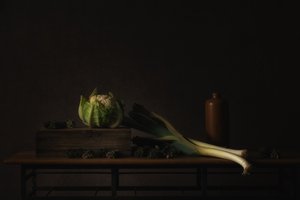 Dunkles Ernte-Stillleben von Monique van Velzen